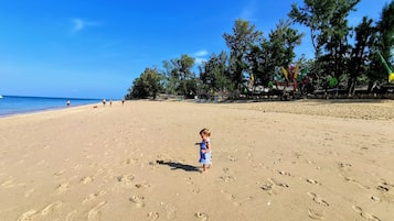Vlak bij het strand