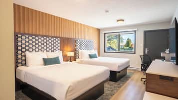 Classic Two Queen Room | Desk, laptop workspace, iron/ironing board, free WiFi