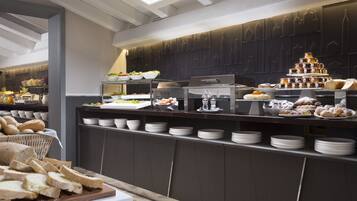 Daily buffet breakfast (EUR 14 per person)