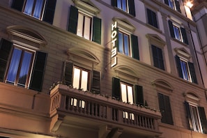 Front of property – evening/night