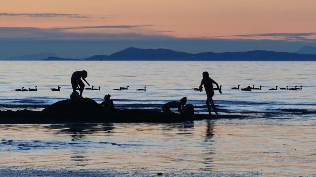 Una spiaggia nelle vicinanze