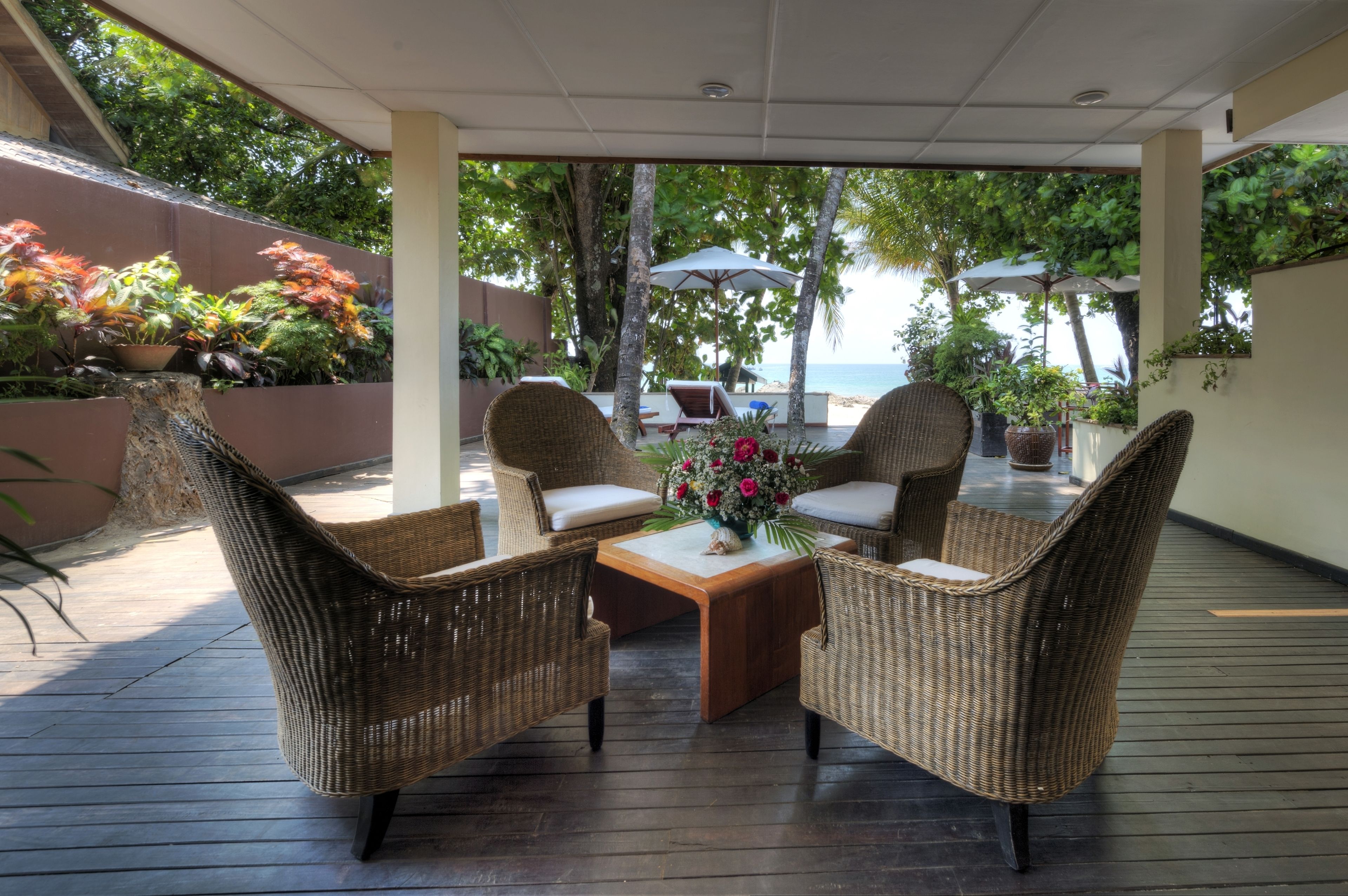 family suite, beachfront | terrace/patio