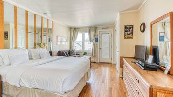 Individually decorated, individually furnished, iron/ironing board