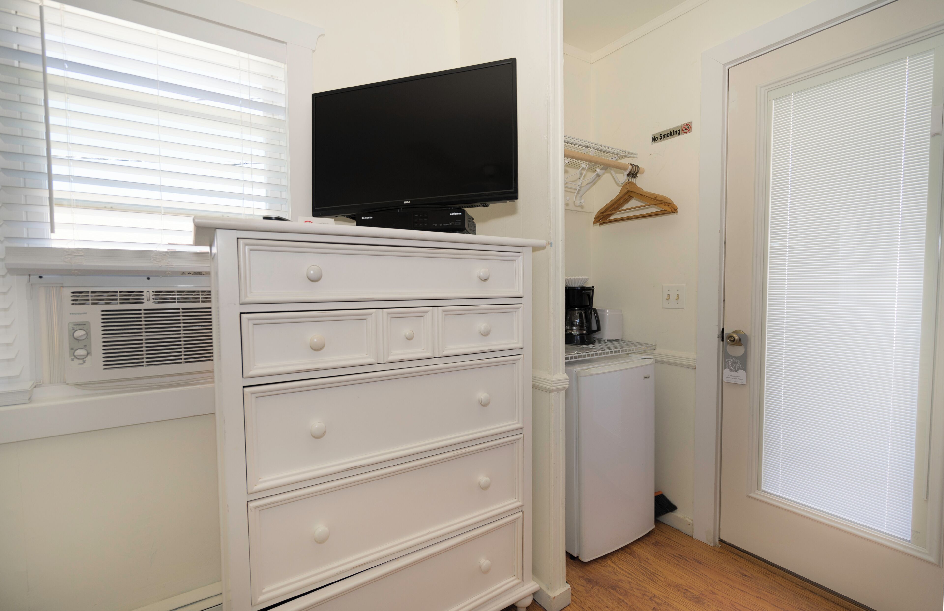 individually decorated, individually furnished, iron/ironing board