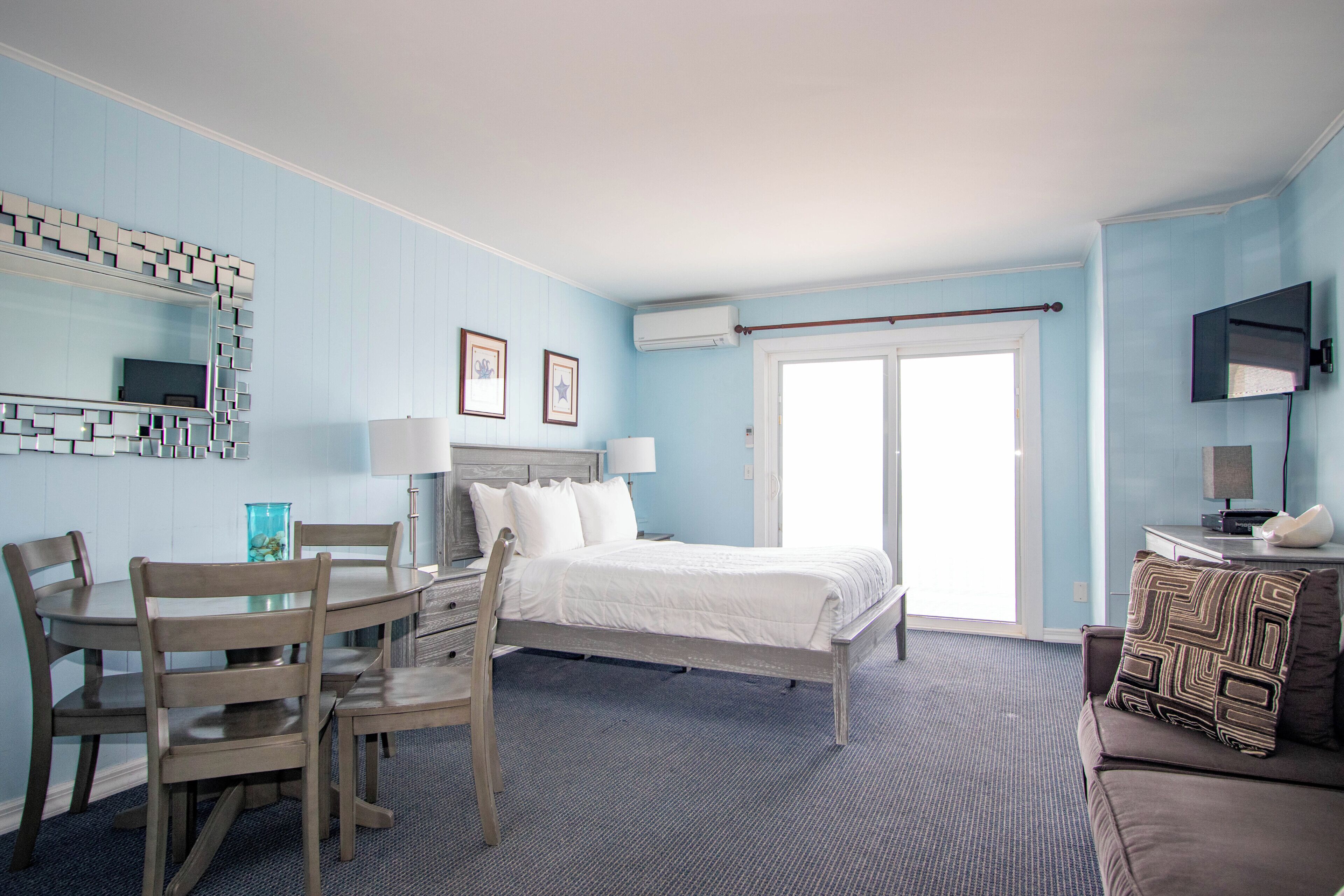 Estudio Deluxe, vista al mar | Decoración personalizada y muebles diferentes 