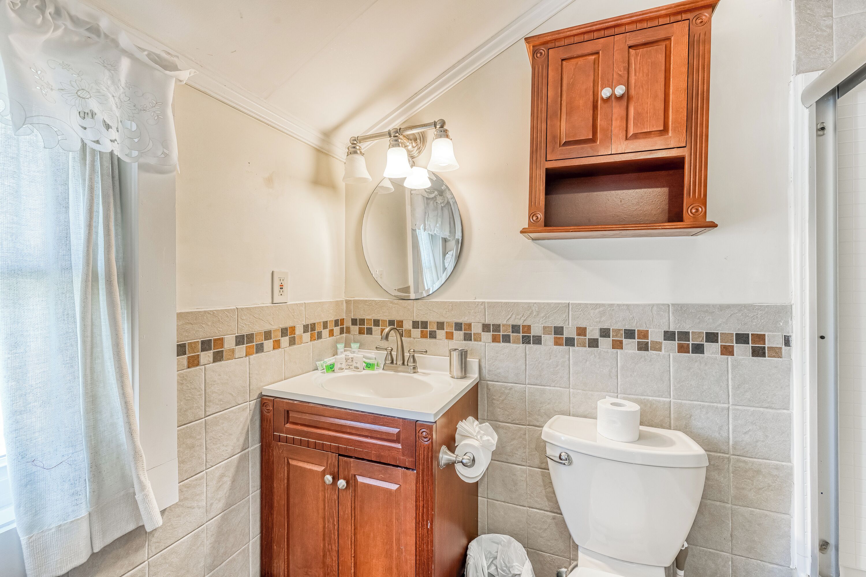 free toiletries, hair dryer, towels, soap