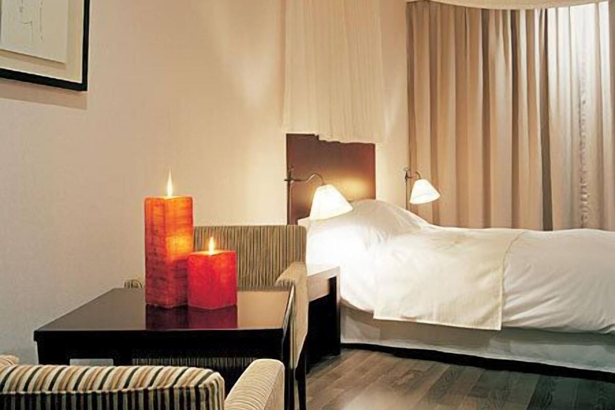 Quarto casal luxo | Frigobar, Wi-Fi de cortesia