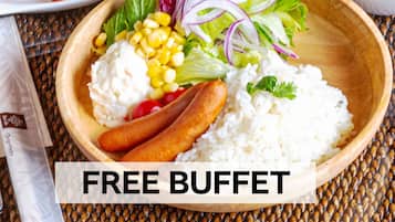 Free daily buffet breakfast