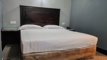 Desk, blackout curtains, iron/ironing board, free WiFi