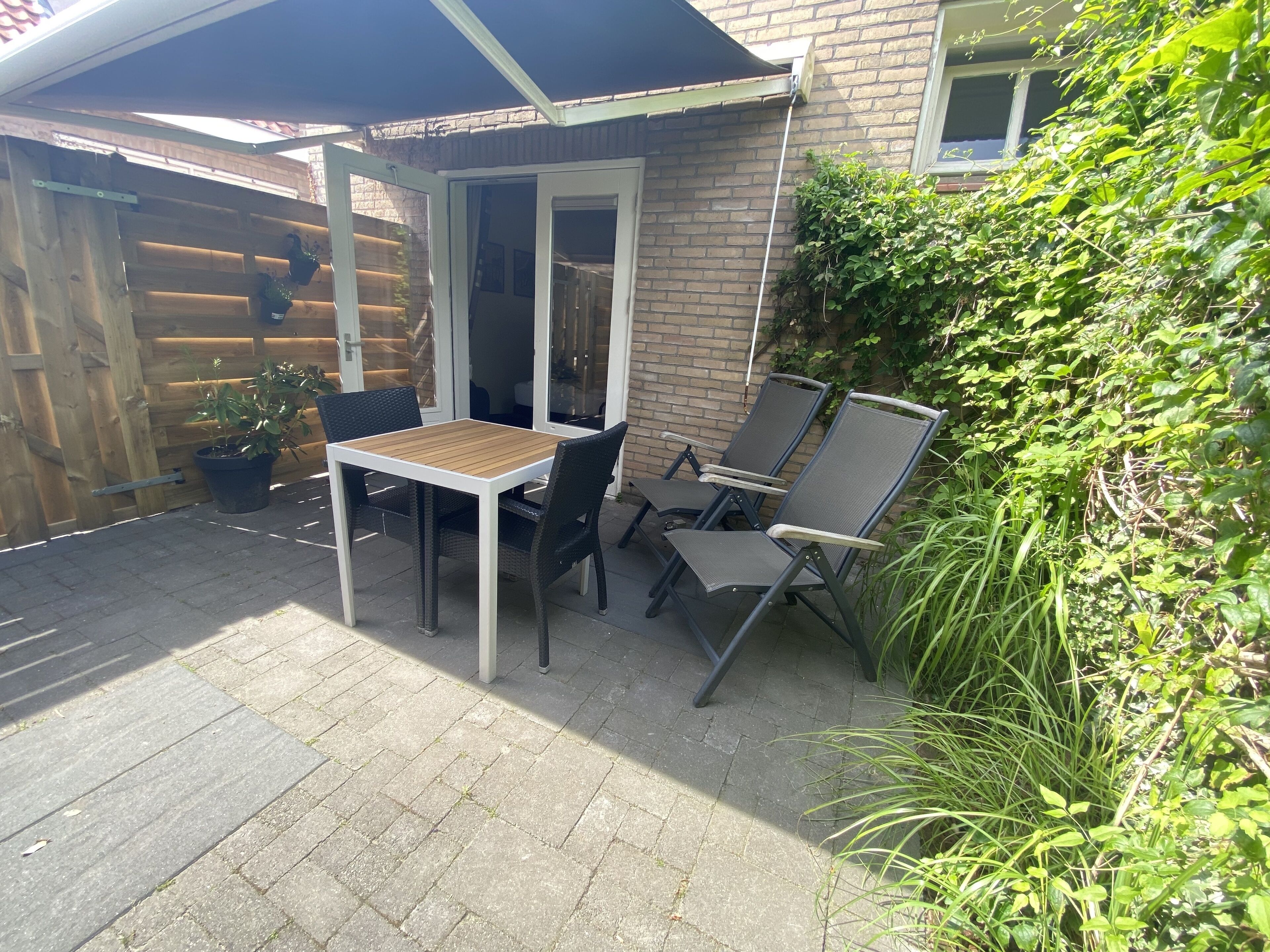 deluxe double room, private bathroom, garden view | terrace/patio