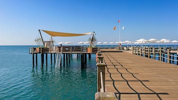Private beach, beach cabanas, sun-loungers, beach umbrellas