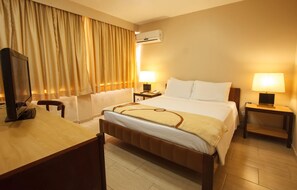 Minibar, in-room safe, desk, blackout drapes