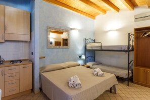Premium bedding, desk, free WiFi, bed sheets