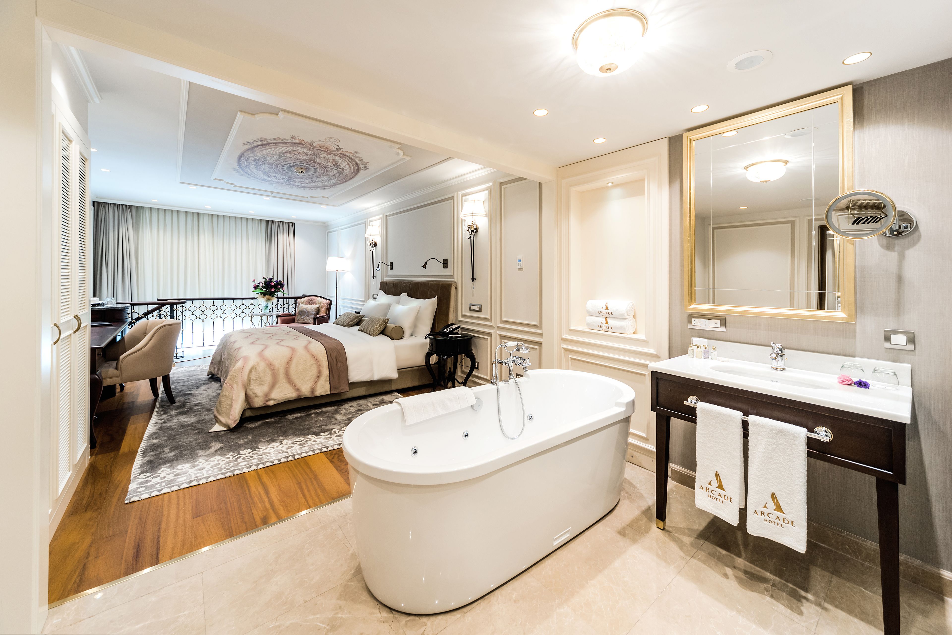 comfort duplex | premium bedding, minibar, in-room safe, soundproofing