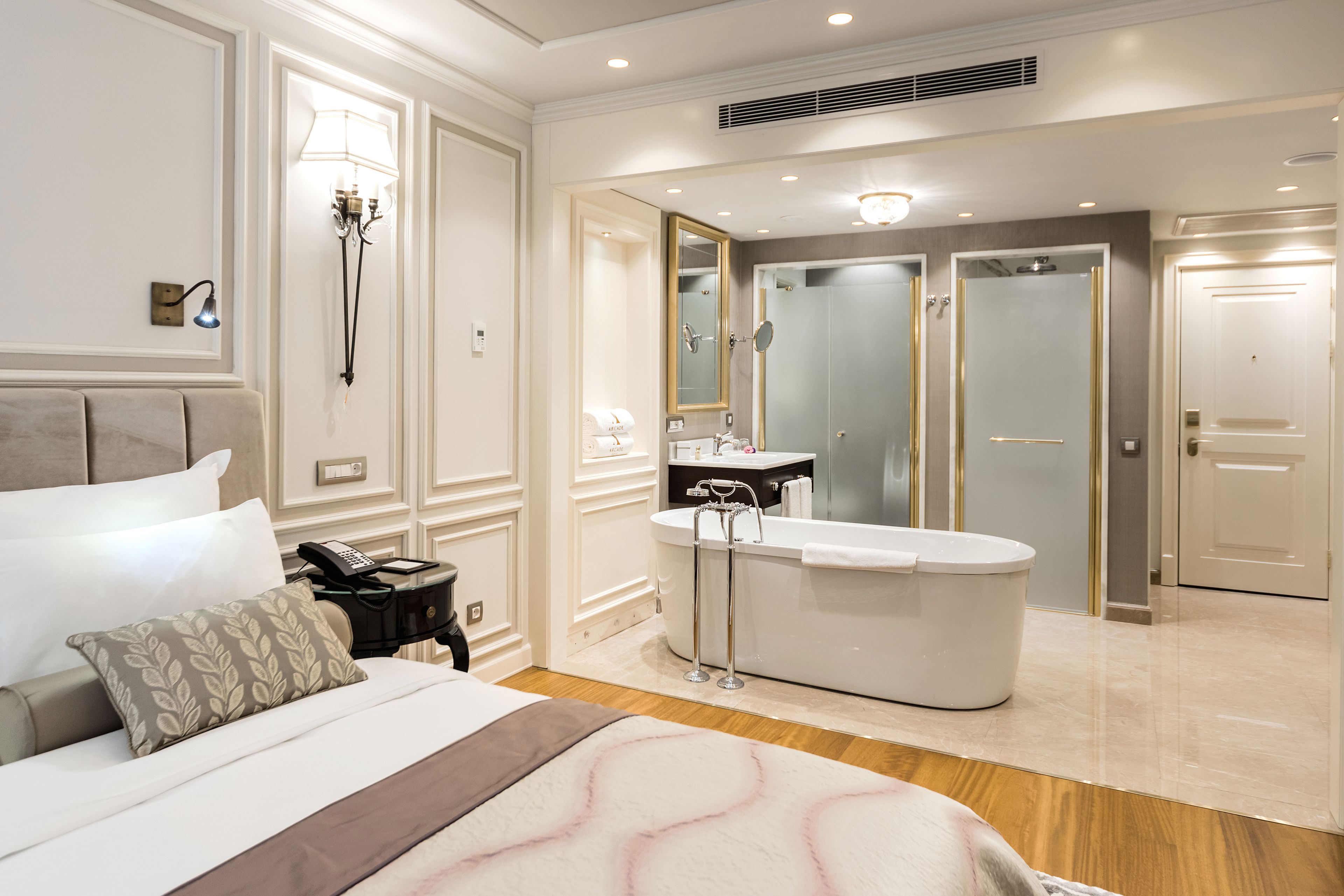 comfort duplex | premium bedding, minibar, in-room safe, soundproofing