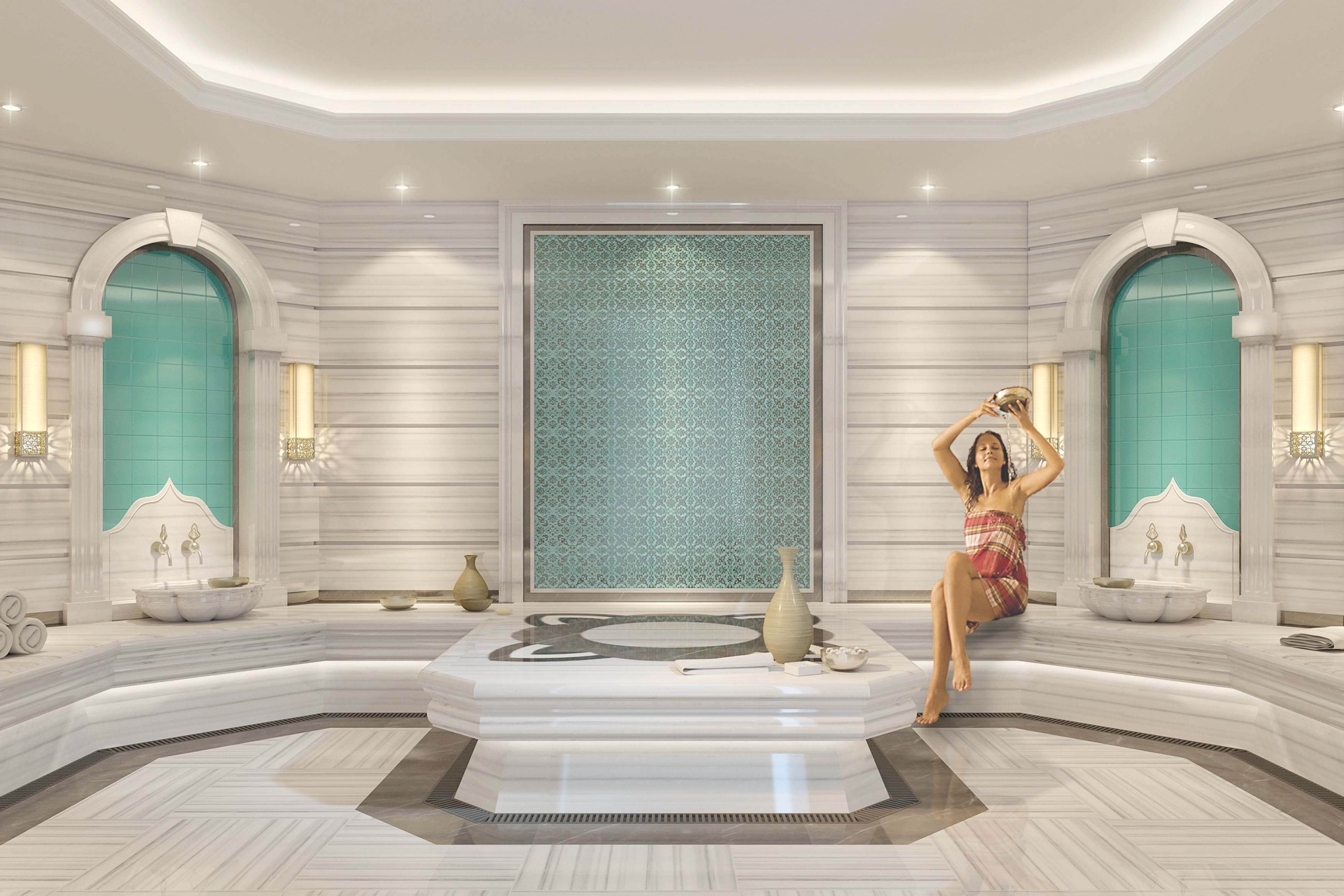 Sauna, steam room, Turkish bath/hammam, body treatments