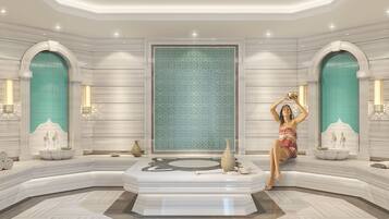 Sauna, steam room, Turkish bath, body treatments, hot stone massages