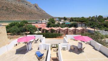 Family Apartment, 2 Bedrooms, Terrace, Beach View | Terrace/patio