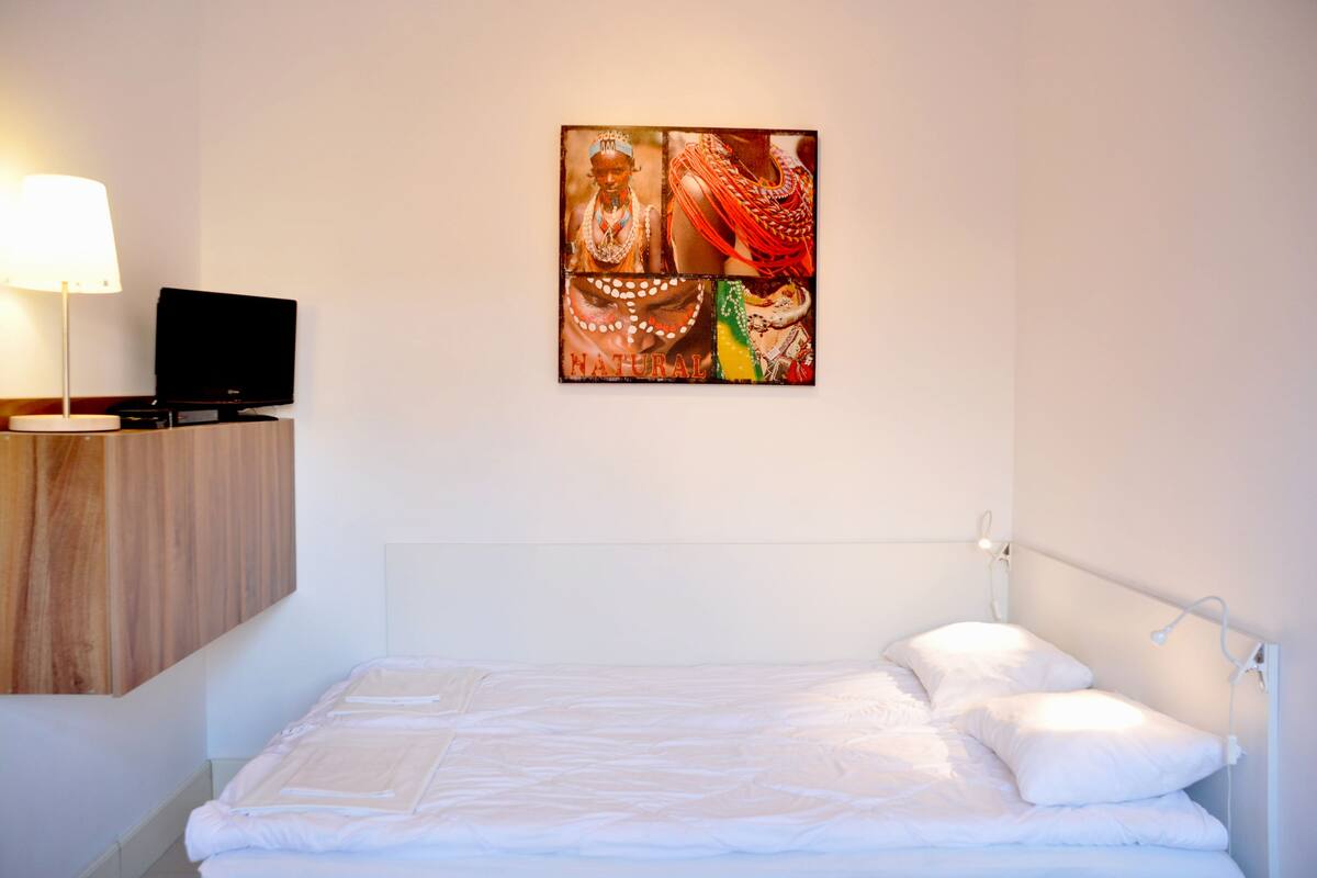 Kamar Twin Comfort, kamar mandi umum | Setrika/meja setrika dan Wi-Fi gratis