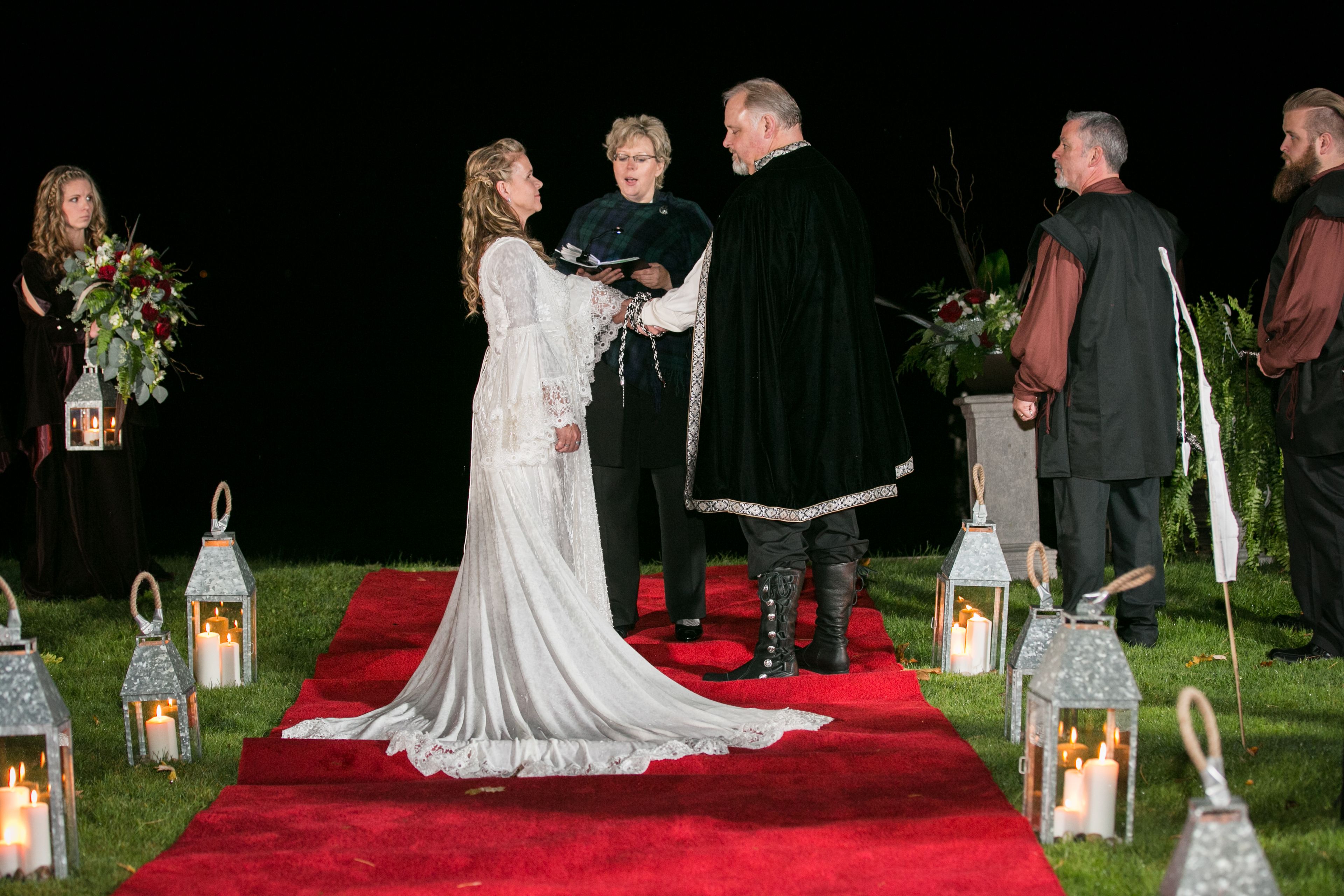 outdoor wedding area