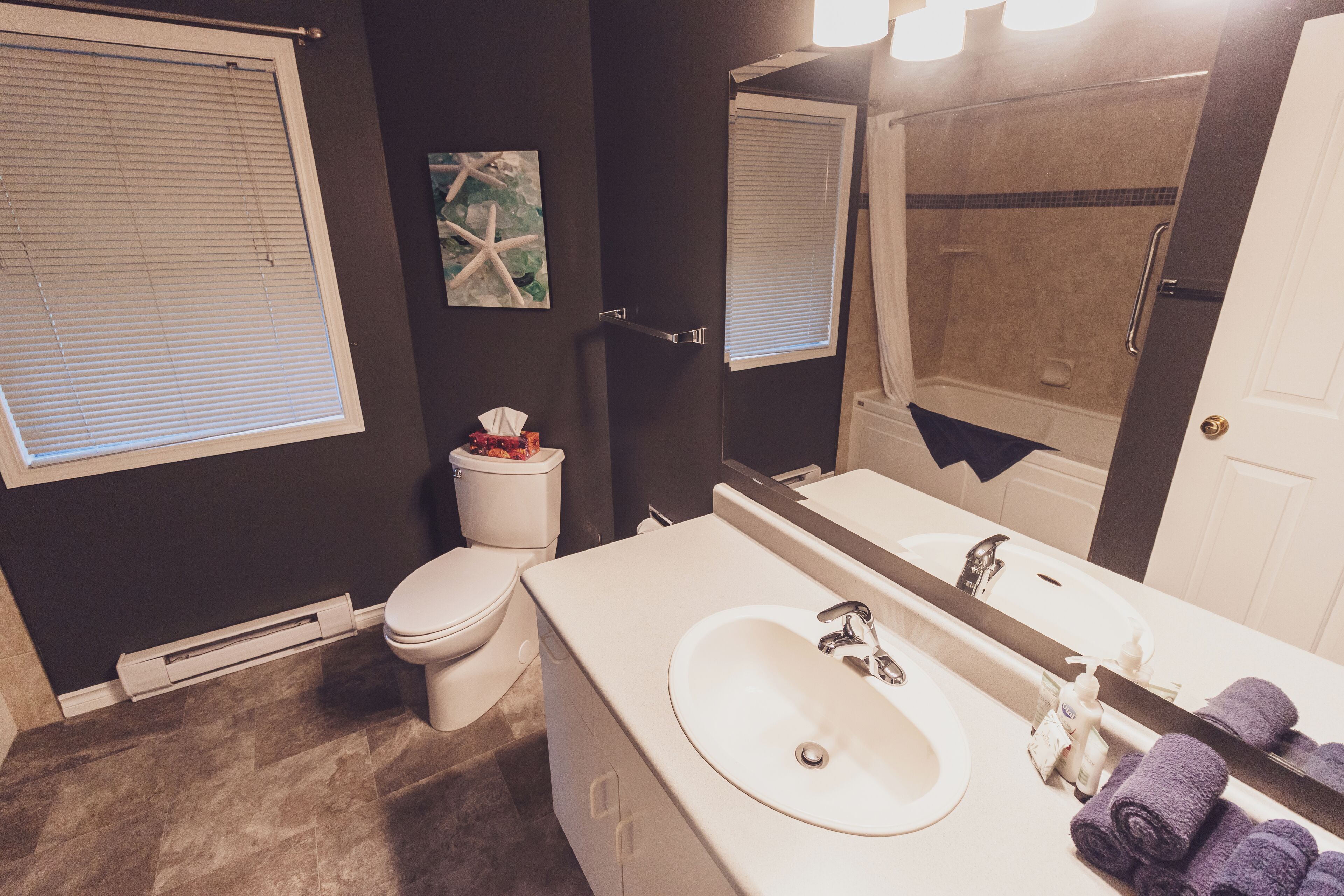 one bedroom ocean view - sleeps 2 | bathroom | free toiletries, hair dryer, towels