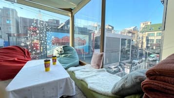 Familiekamer, privébadkamer | Terras