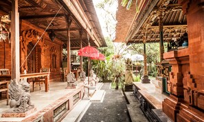 Blick von der Unterkunft