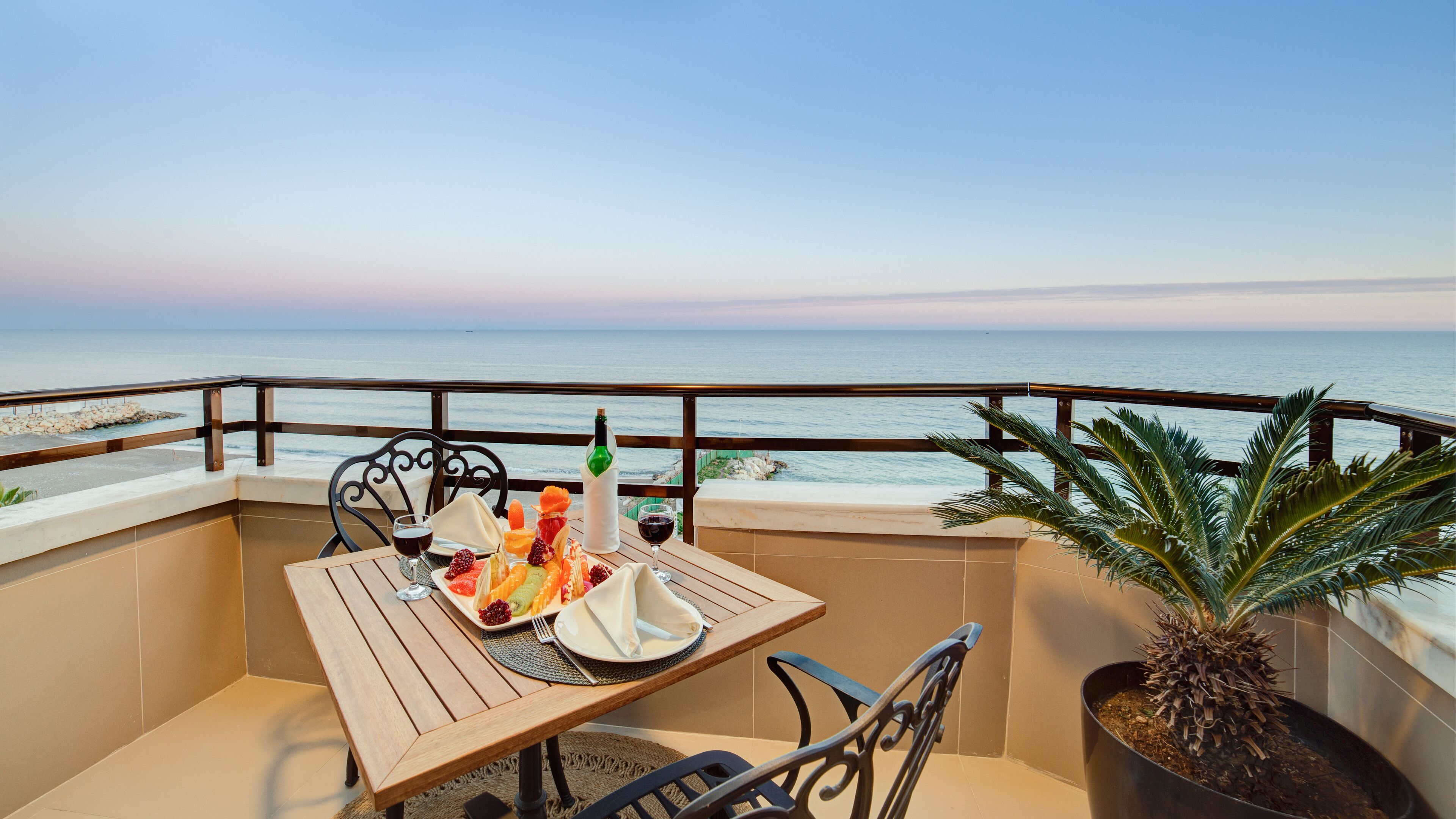 Spiseområde på rommet