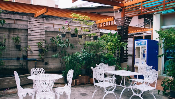 Apartamento superior, 1 cama King, 2 banheiros | Terraço/pátio