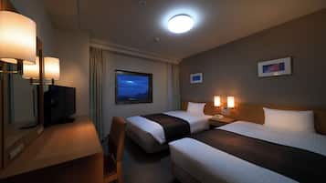 Desk, free WiFi, bed sheets