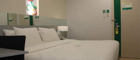 In-room safe, desk, laptop workspace, blackout curtains