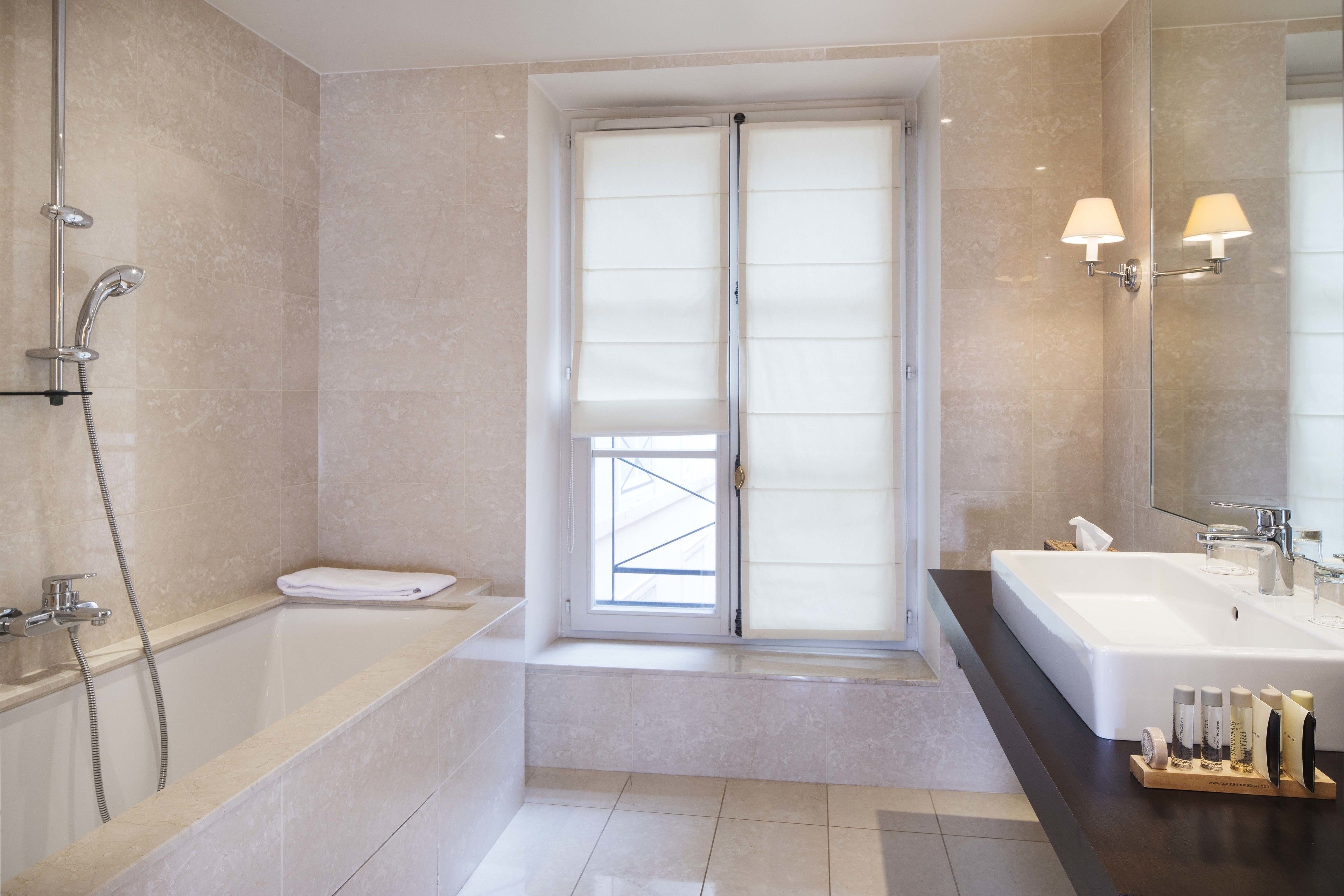 hair dryer, slippers, towels