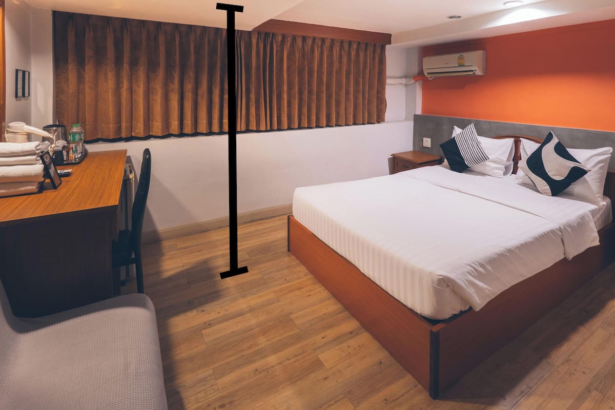  Low Floor No Window | Χρηματοκιβώτιο στο δωμάτιο, δωρεάν Wi-Fi, κλινοσκεπάσματα 