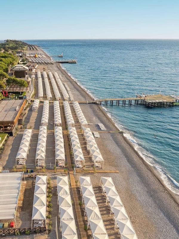 Private beach, beach cabanas, sun loungers, beach umbrellas