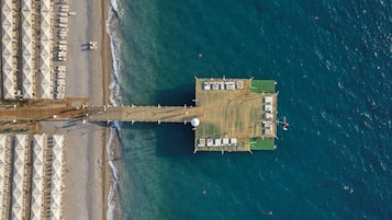 Private beach, beach cabanas, sun loungers, beach umbrellas