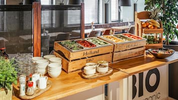 Daily buffet breakfast (EUR 23.50 per person)