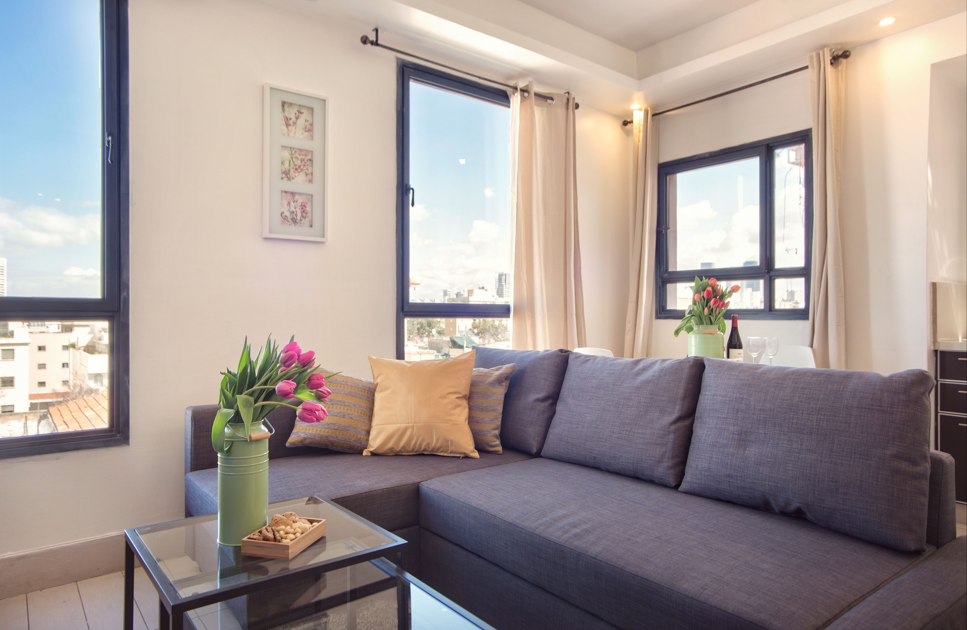 Penthouse, 3 habitaciones | Ropa de cama de alta calidad, camas con pillow-top y escritorio 