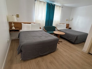 Basic Double Room, 2 Double Beds | Desk, iron/ironing board, free WiFi, bed sheets