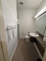 Standard Double Room, 2 Double Beds | Bathroom | Shower, free toiletries, towels