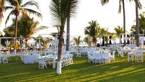 Outdoor wedding area