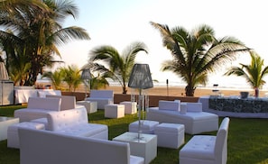 Outdoor wedding area