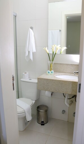 Apartamento Studio | حمام | تجهيزات دش، مجففات شعر، مناشف