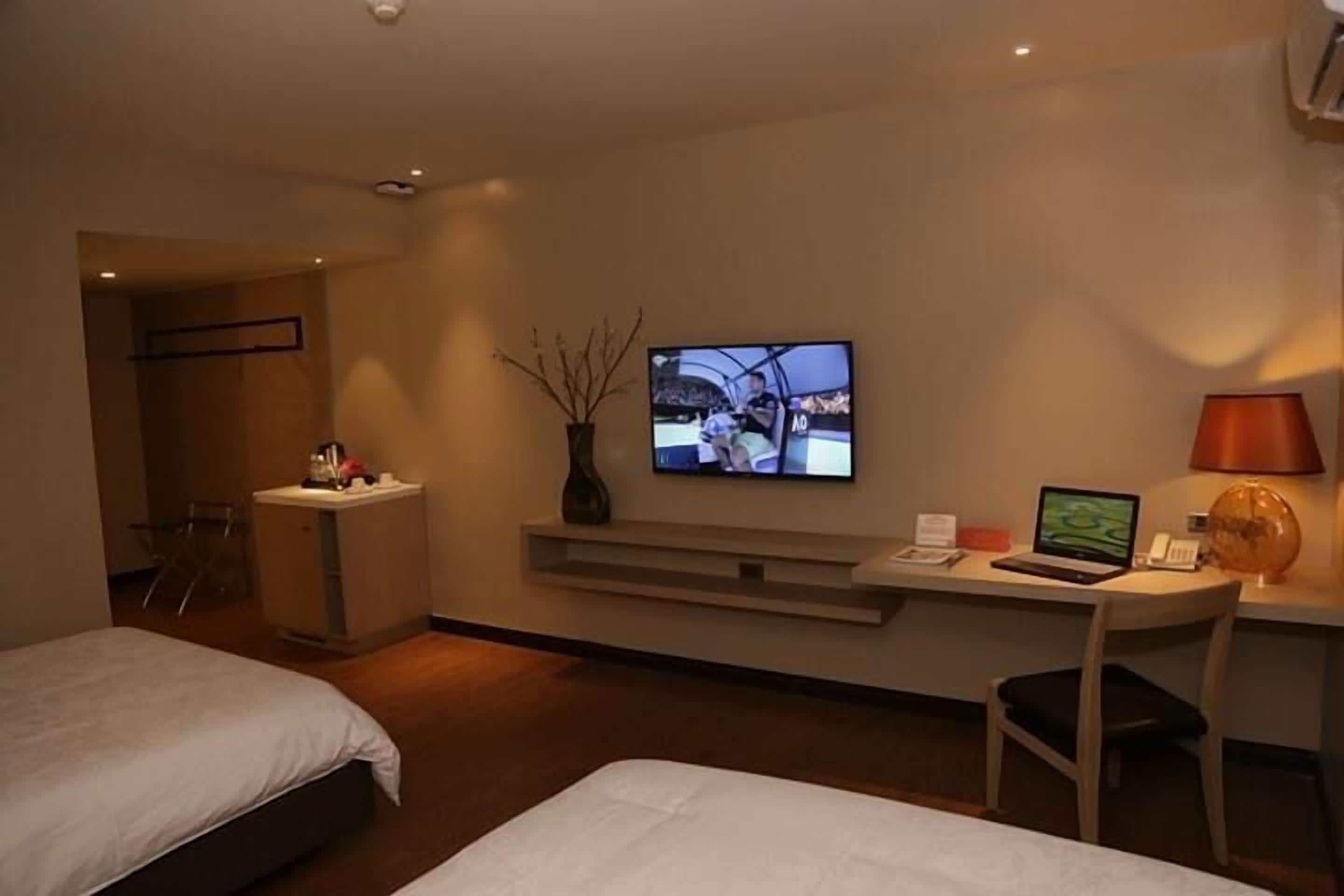 in-room safe, desk, blackout curtains, rollaway beds