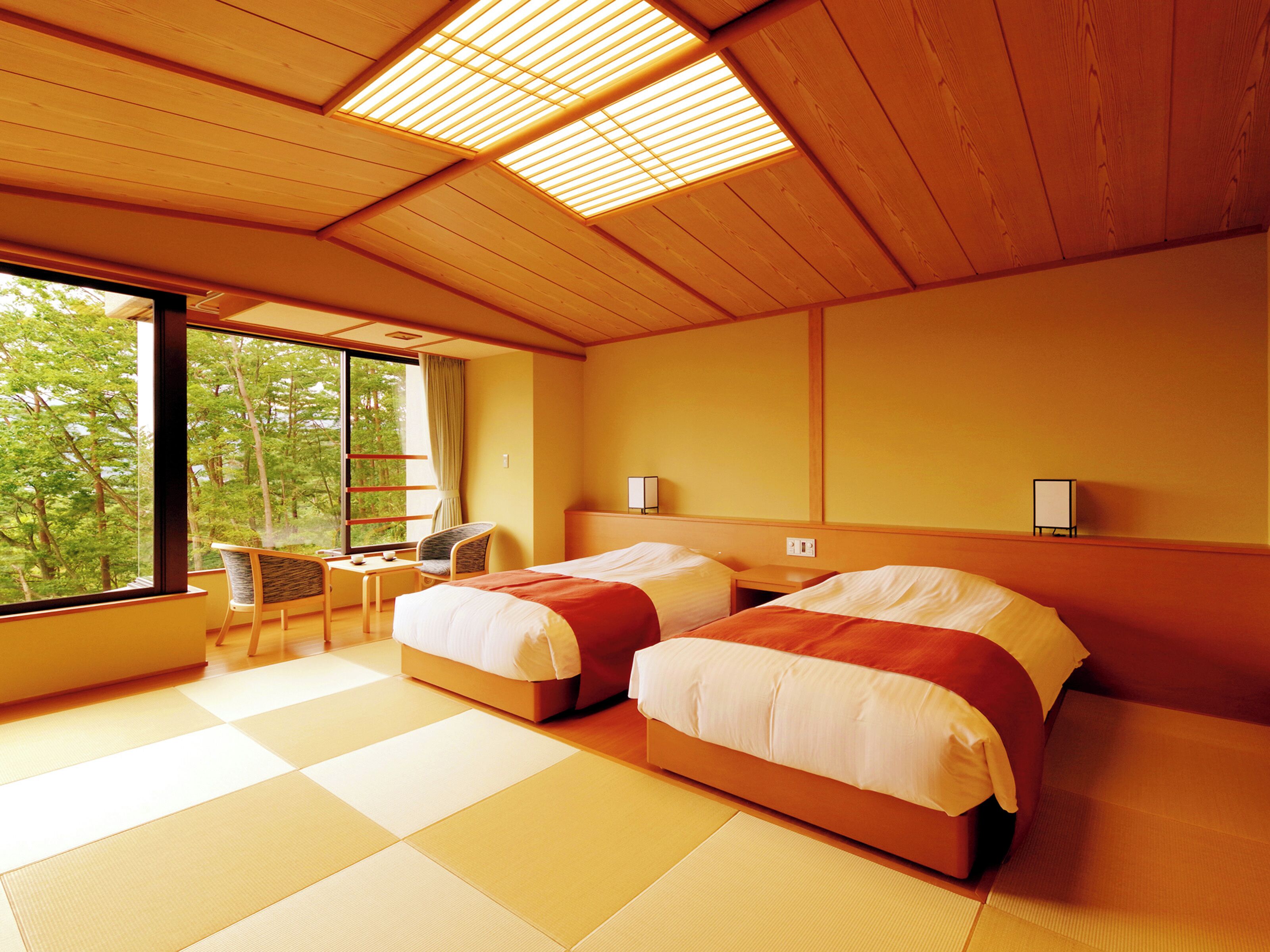 Chambre Standard, 2 chambres, non-fumeur, vue sur le jardin | Literie de qualité, coffre-fort, rideaux d’obscurcissement