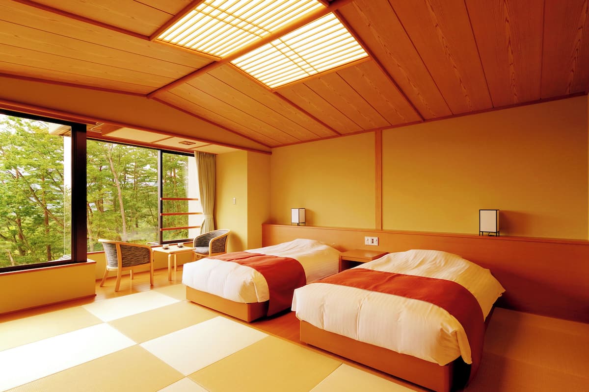 Japanese Style, Twin Bedroom, Non Smoking | Premium bedding, in-room safe, blackout curtains, free WiFi