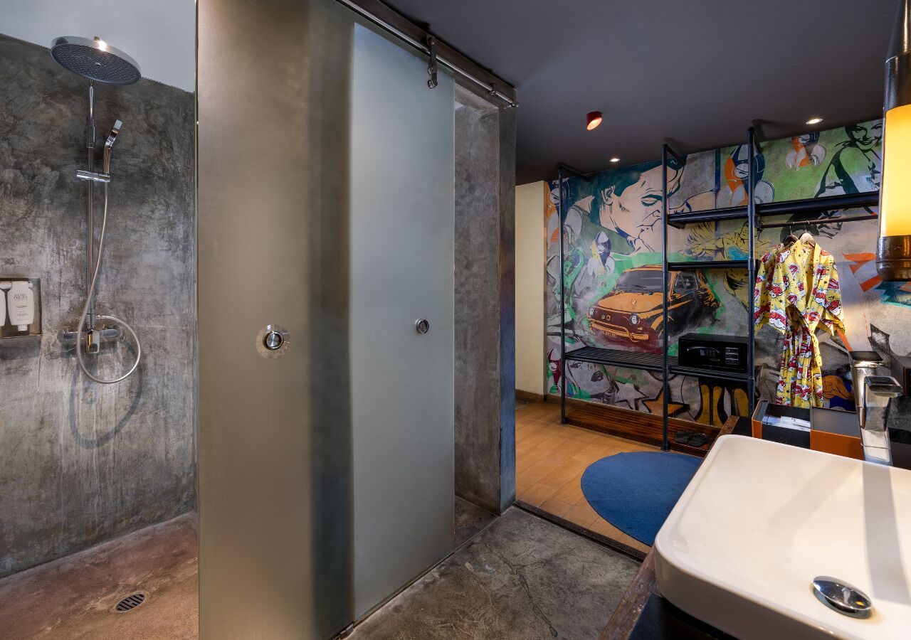 free toiletries, hair dryer, slippers, towels