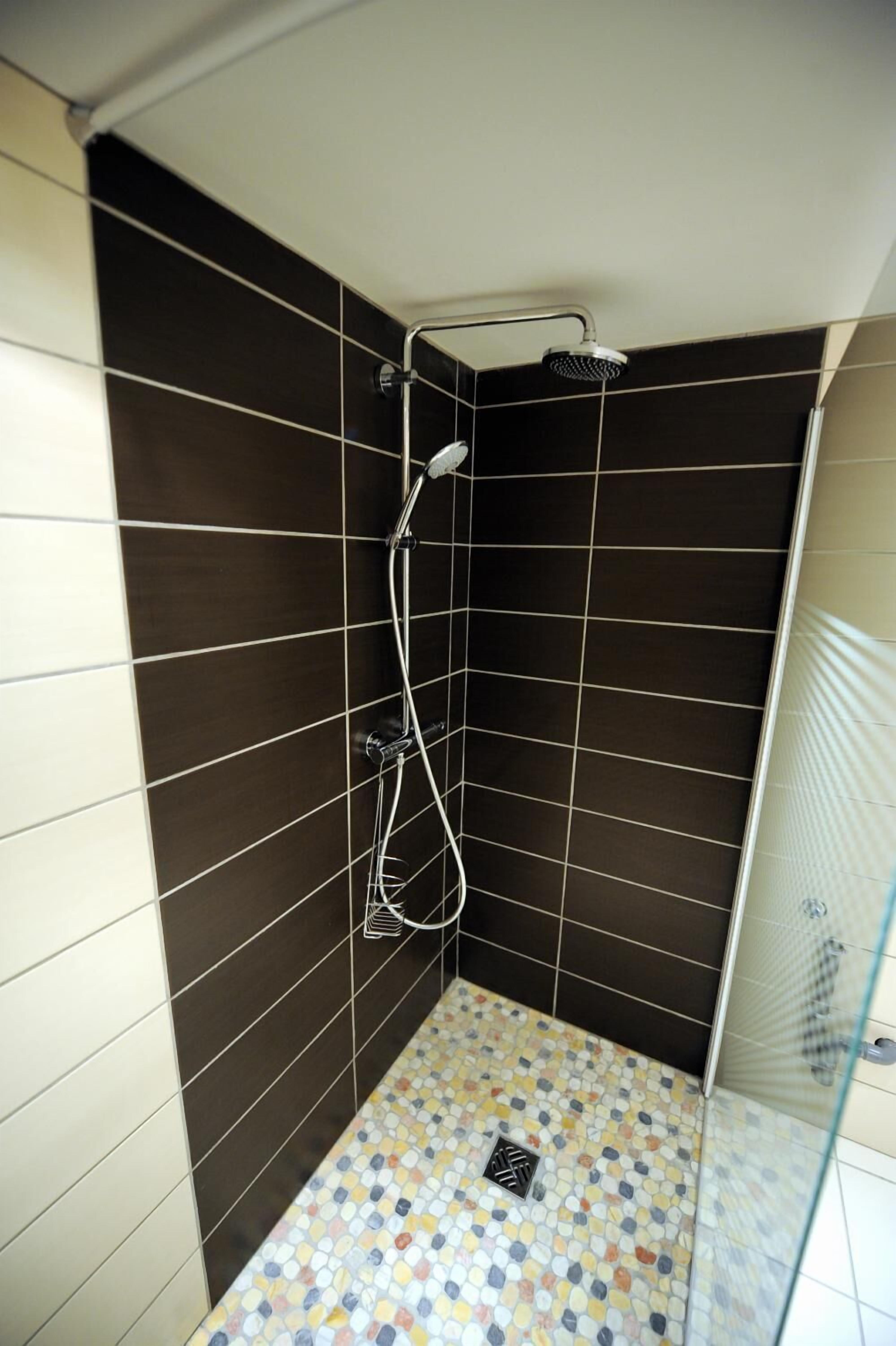 apartment | bathroom | shower, free toiletries, hair dryer, towels