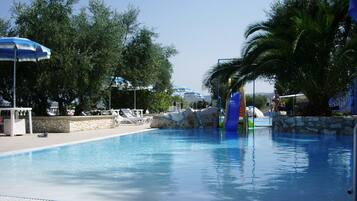 2 outdoor pools, pool umbrellas, sun loungers