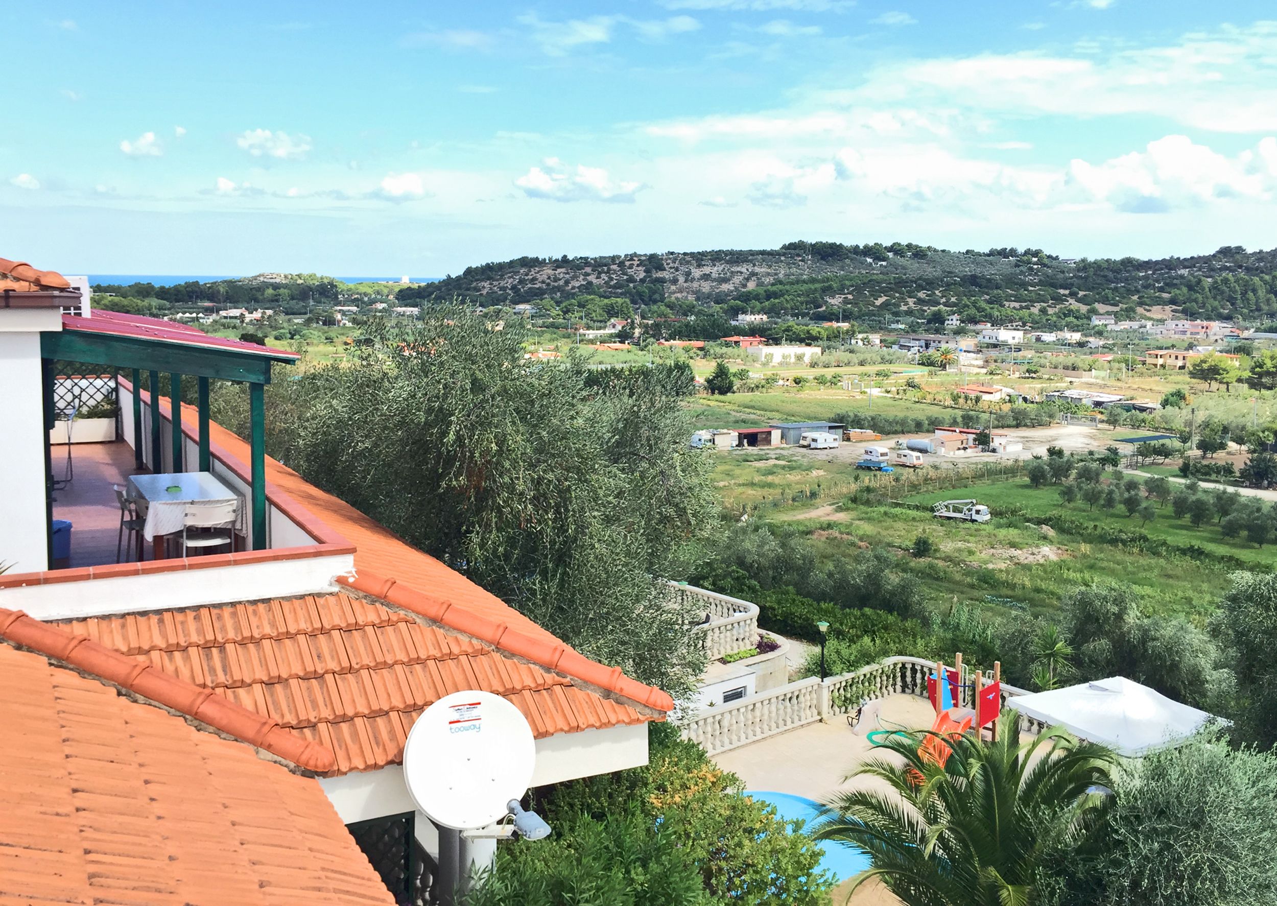 Vistas al campo desde el alojamiento