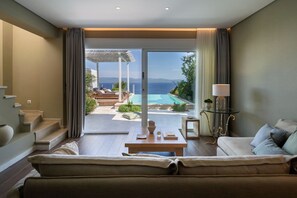 Select Villa - 1 Bedroom with Private Pool | In-room safe, blackout drapes, iron/ironing board - Kappa Resort (Kassandra)